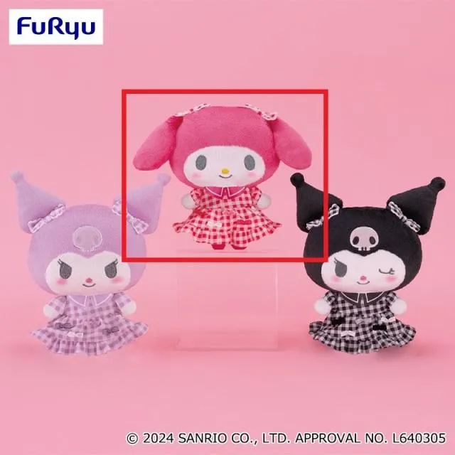 Bマイメロディ】マイメロディ・クロミ リボンいっぱい!ギンガム 