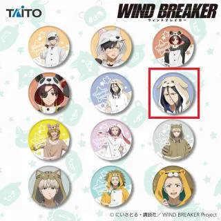 F杉下京太郎(顔アップ)】『WIND BREAKER』 描き下ろし缶バッジ 