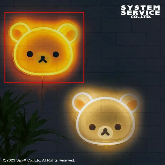 Aリラックマ】リラックマ NEW BASIC RILAKKUMA 壁掛けネオン風LED