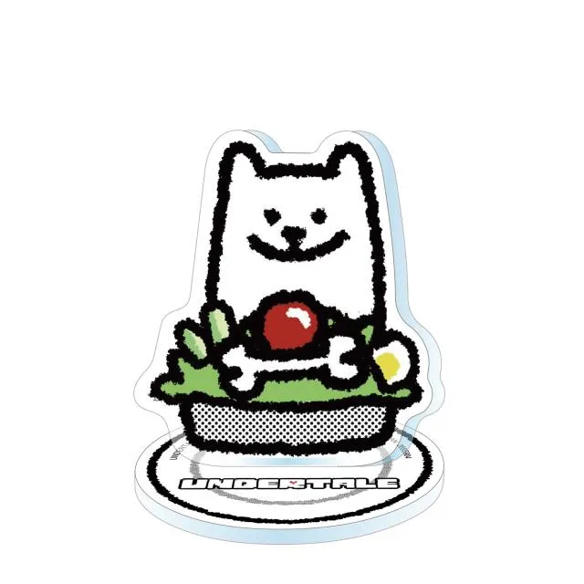 Gうざいイヌ】UNDERTALE スタンド付きアクリルプレート～FOOD DESIGN