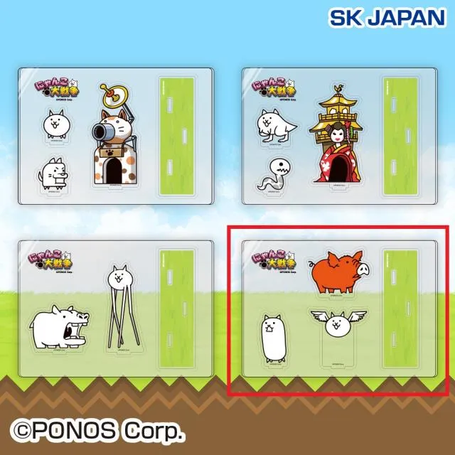Dタンクネコ&ネコノトリ&ブタヤロウ】にゃんこ大戦争アクリルスタンド