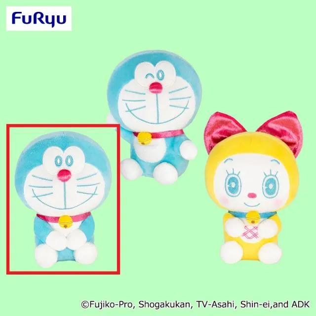 Aにっこり】ドラえもん ビビットカラーぬいぐるみ オンラインクレーン
