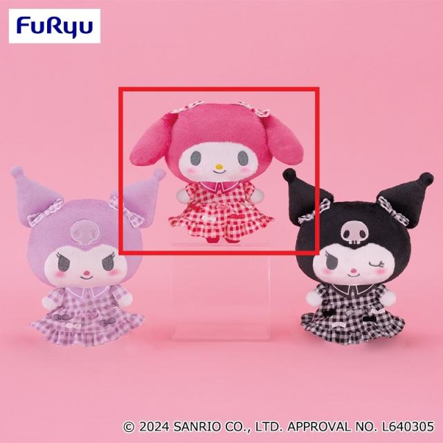 Bマイメロディ】マイメロディ・クロミ リボンいっぱい!ギンガム