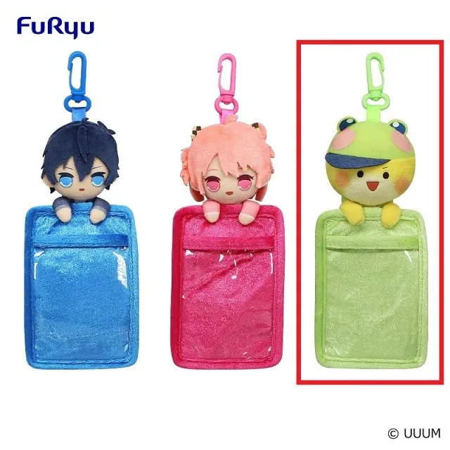 Cシヴァ】カラフルピーチ ぬいぐるみパスケース④ オンラインクレーン