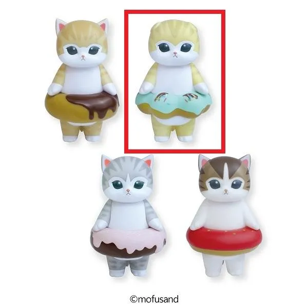 Bチョコミント】mofusand ドーナツにゃんソフビフィギュア オンライン