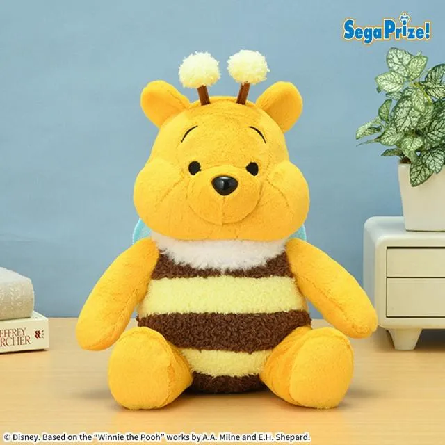 くまのプーさん Lぬいぐるみ ほっぺぷっくり みつばちVer. オンライン
