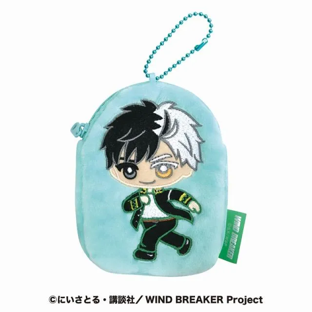 A桜遥(グリーン)】WIND BREAKER アップリケミニポーチBC オンライン