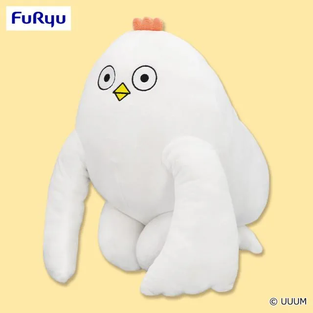 ニワトリ】はじめまして松尾です 超BIGぬいぐるみ～ニワトリ