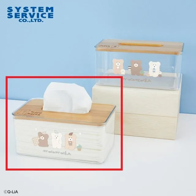 Aおやすみ】ほっこりモコモカ クリアティッシュケース オンライン