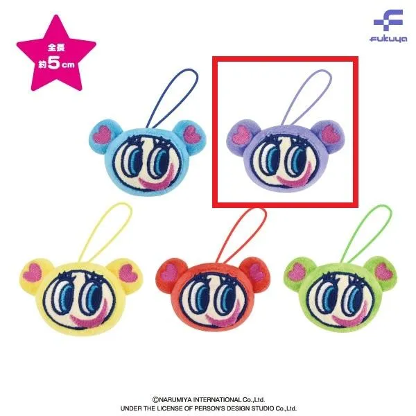 B:PURPLE】エンジェルブルー フェイスマスコット オンラインクレーン