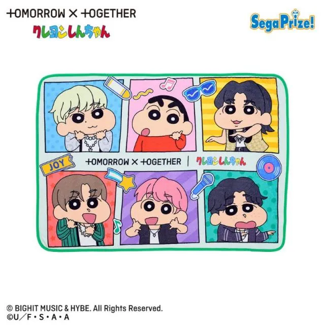 TOMORROW X TOGETHER クレヨンしんちゃん [PtZ]ふわふわブランケット