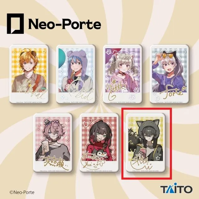 G或世イヌ】Neo-Porte 描き下ろしスクエア缶バッジ オンラインクレーン