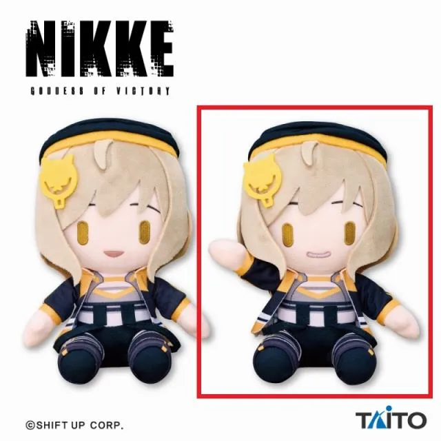 【希少品】ブレイブリーデフォルト　ぬいぐるみ　ほのぼのアニエスさん　スクエニ Bアニス(敬礼)】勝利の女神:NIKKE オリジナルデフォルメぬいぐるみ