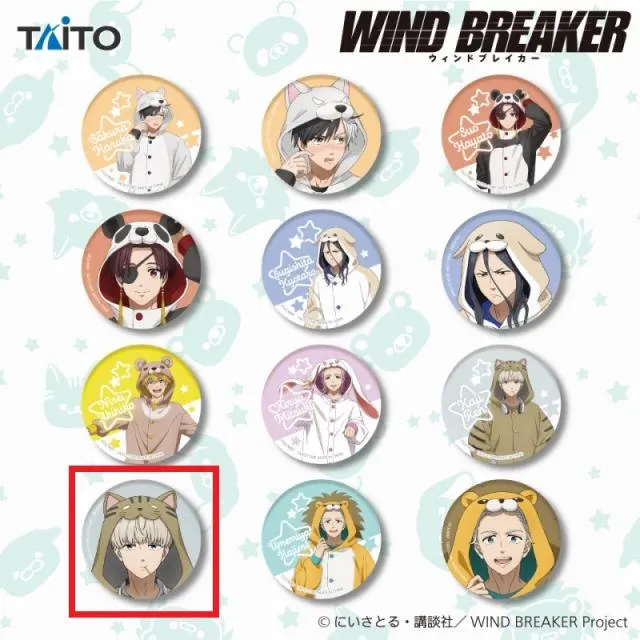 J梶蓮(顔アップ)】『WIND BREAKER』 描き下ろし缶バッジ オンライン