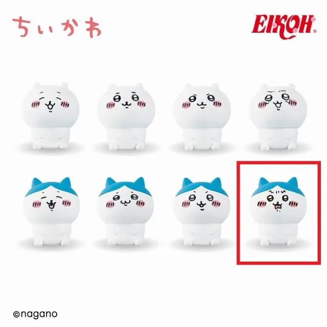 Hハチワレ(ビックリ)】ちいかわ インテリアミニフィギュア オンライン
