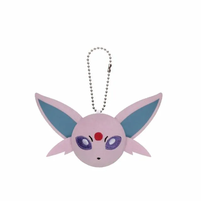 Eエーフィ】ポケットモンスター ボールチェーン付きフェイスぬいぐるみ