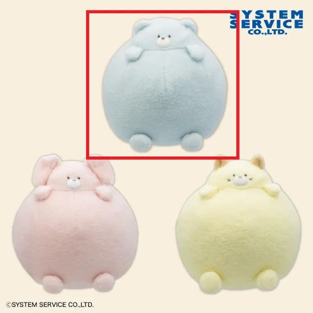 Aくま】FANS ころんとまあるいどうぶつぬいぐるみBIG オンライン