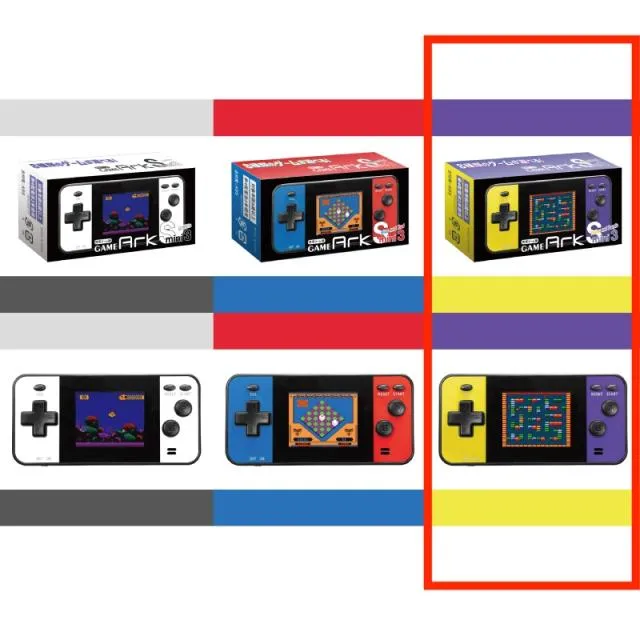 B:Yellow and Purple】携帯ゲーム機 GAME ArkS mini3 オンライン