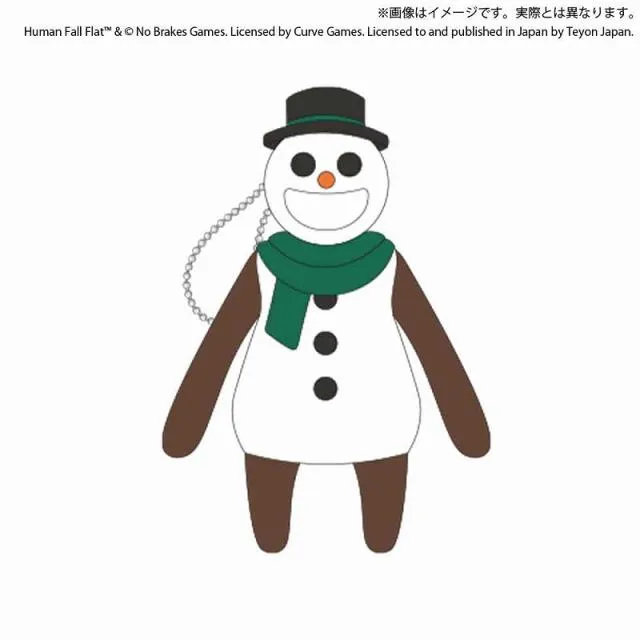 Cスノーマン】ヒューマンフォールフラット ぬいぐるみマスコットvol.1