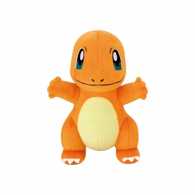 Aヒトカゲ(口閉じ)】ポケットモンスター いろんなおかおぬいぐるみ