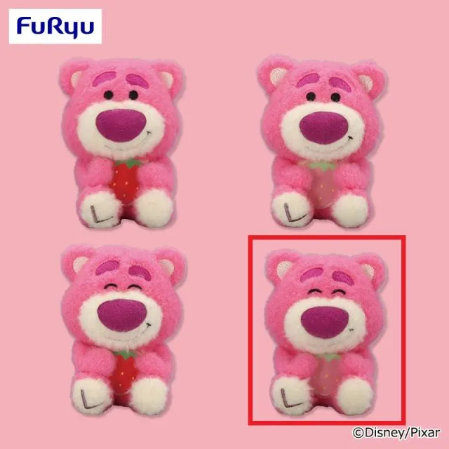 D目閉じ×いちごピンク】ロッツォ ミルキーボア いちご大好きマスコット