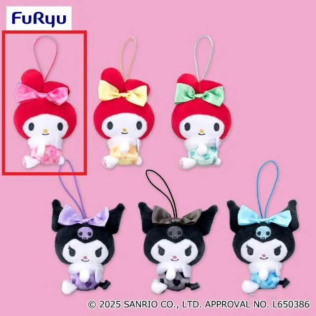 マイメロ キティ クロミ ピンク系 オタ活グッズ 小物 Aピンク】マイメロディ・クロミ ラブリーエンジェルマスコット
