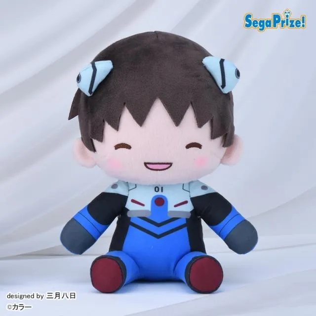 B目閉じ】エヴァンゲリオンシリーズ ふわぷち Mぬいぐるみ“シンジ 