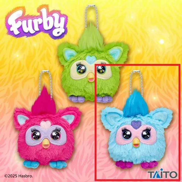 Cブルー】ファービー ぬいぐるみマスコット オンラインクレーンゲーム