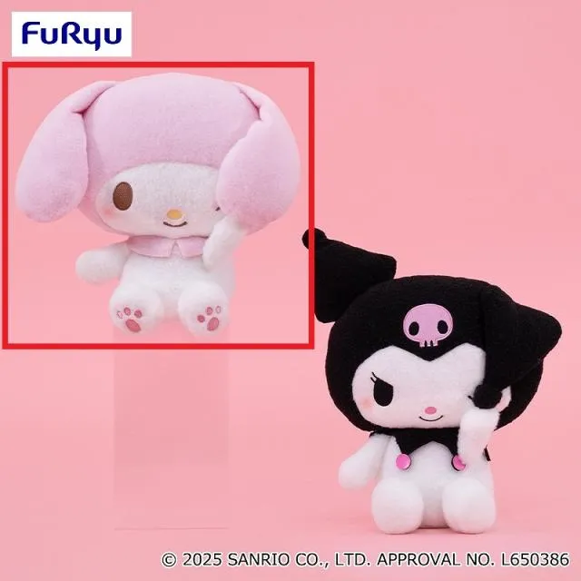 Aマイメロディ】マイメロディ・クロミ かおかくしBIGぬいぐるみ