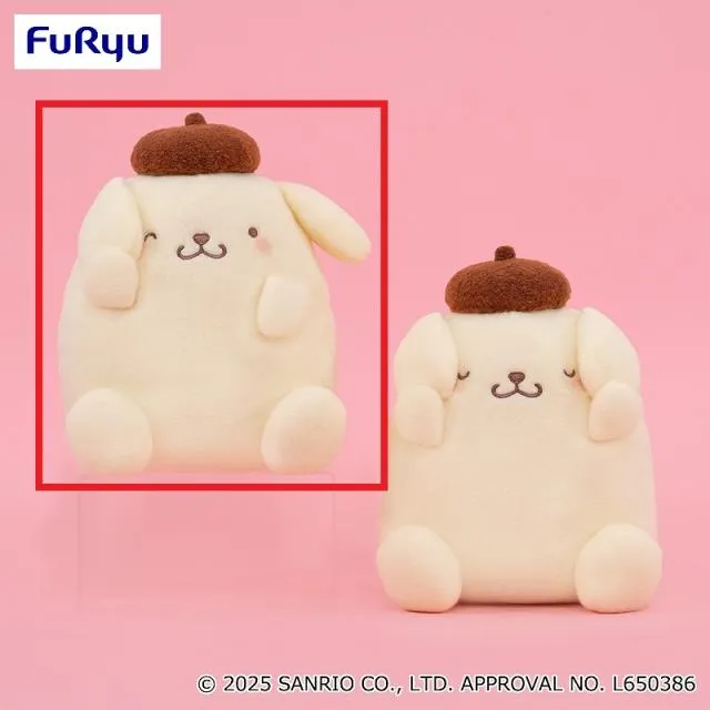 A片耳】ポムポムプリン かおかくしBIGぬいぐるみ オンラインクレーン