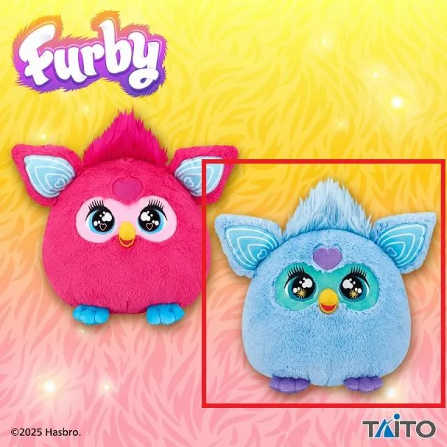 Bブルー】ファービー ぬいぐるみ オンラインクレーンゲーム DMMオンクレ