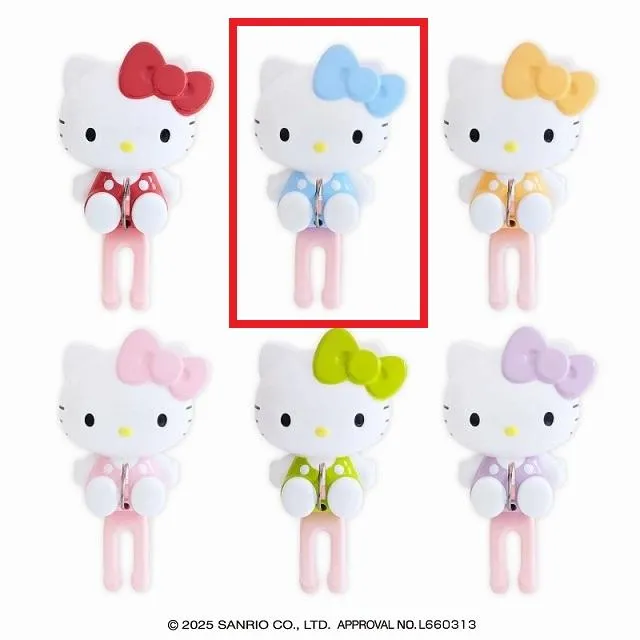 Bライトブルー】ハローキティ 洗濯バサミ オンラインクレーンゲーム