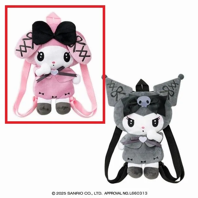 Aマイメロディ】マイメロディ・クロミ 真夜中のメロクロぬいぐるみ