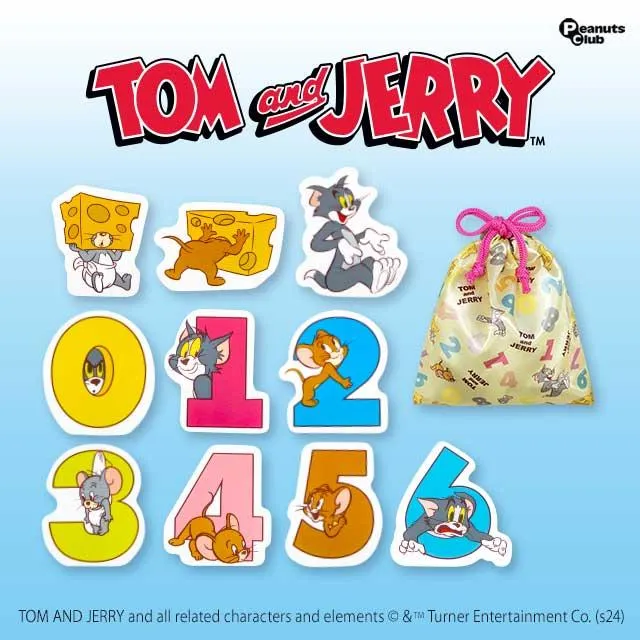 Aセット(巾着紐ピンク)】トムとジェリー 積み木Ver.2 オンライン