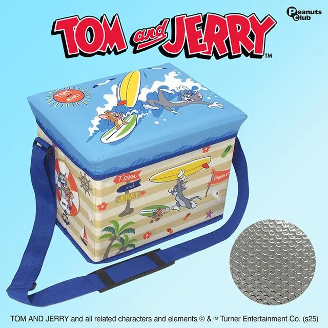 Aブルー】トムとジェリー 保冷保温収納BOXチェアVer.3 オンライン