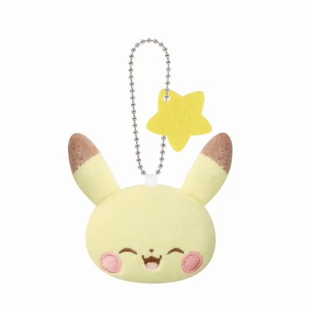 Aピカチュウ】ポケピース ボールチェーン付きぬいぐるみ～ピカチュウ