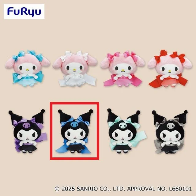 Fクロミ(ブルー)】マイメロディ・クロミ リボンDEむすぼ!ぬいぐるみ