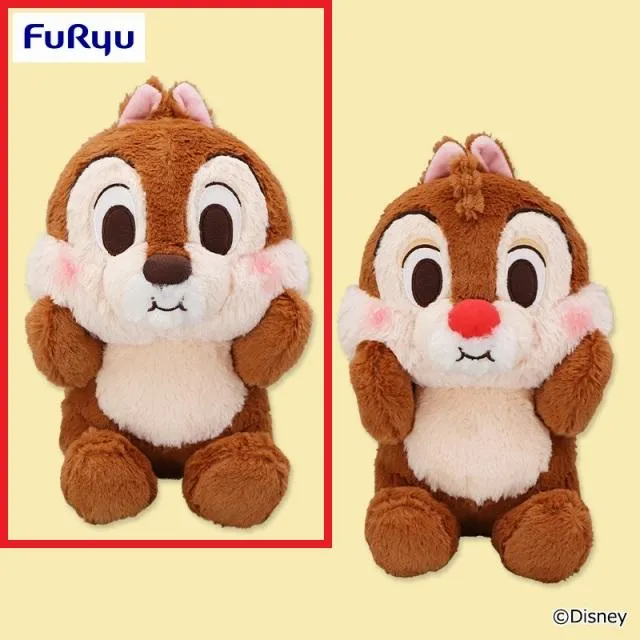 Aチップ】チップ&デール FukuFuku ほっぺぷっくりBIGぬいぐるみ
