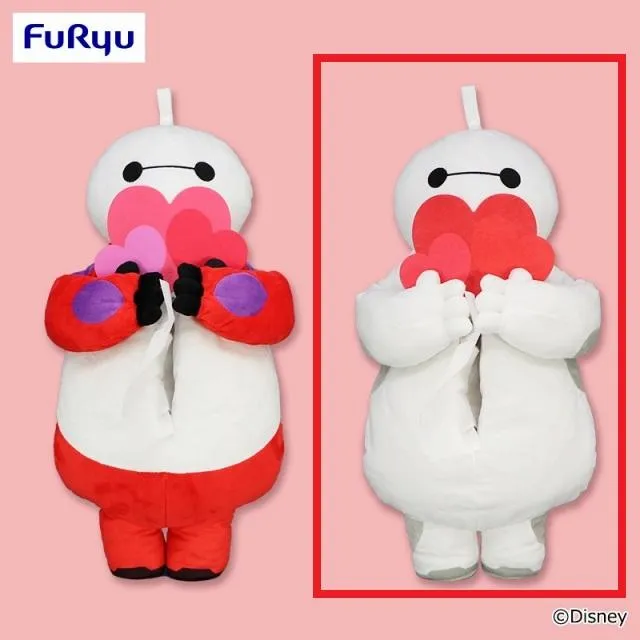 Aホワイト】ベイマックス ハートがいっぱい ティッシュボックスカバー