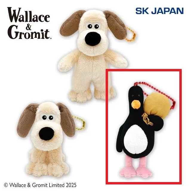 Cフェザー・マッグロウ】ウォレスとグルミット マスコット オンライン