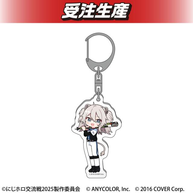 獅白ぼたん】『にじホロ交流戦2025』天界学園 アクリルキーホルダー