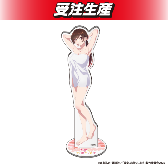 DMMスクラッチ かのかり A賞 トールアクリルスタンド 水原千鶴 新品 おまけ A賞 水原千鶴 トール アクリルスタンド DMMスクラッチ かのかり