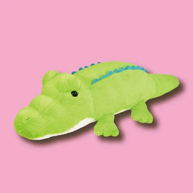 Dライトグリーン】でっかい!ワニふわふわぬいぐるみ100cm 4 オンライン