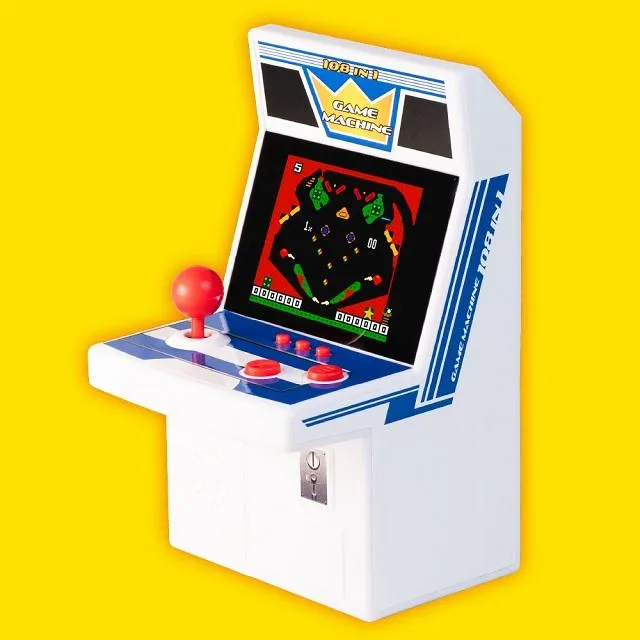 Aブルー】2.8インチ液晶 108in 1 AC筐体型ゲーム機 V2 オンライン