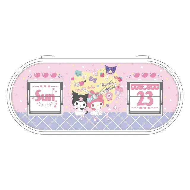 Bマイメロディ・クロミ】サンリオキャラクターズ パタパタクロック