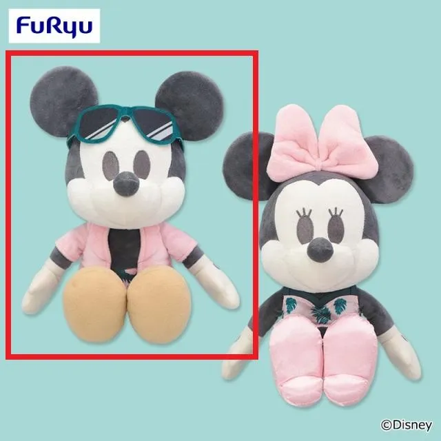 Aミッキー】ミッキー＆ミニー デココレ スイムウェアBIGぬいぐるみ