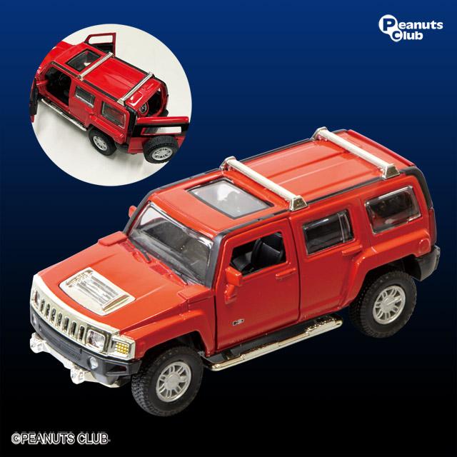 C:Hummer H3(赤)】ライセンス ダイキャストカーⅢ オンラインクレーン