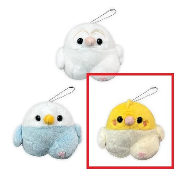 Aオカメインコ】走る小鳥 マスコットぬいぐるみ オンラインクレーン