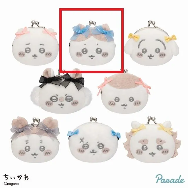 Bハチワレ】ちいかわ ミニがまぐちリボン オンラインクレーンゲーム