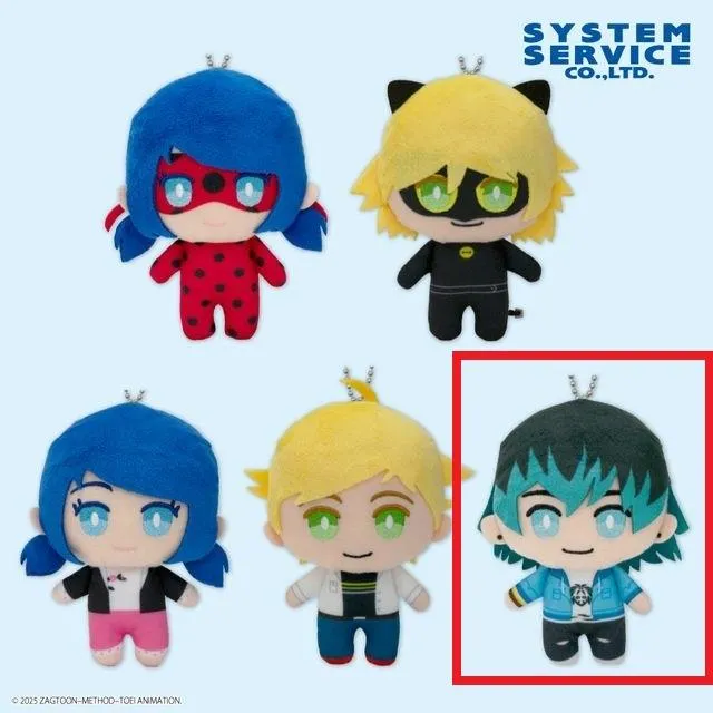 Eルカ】ミラキュラス レディバグ&シャノワール デフォルメぬいぐるみ
